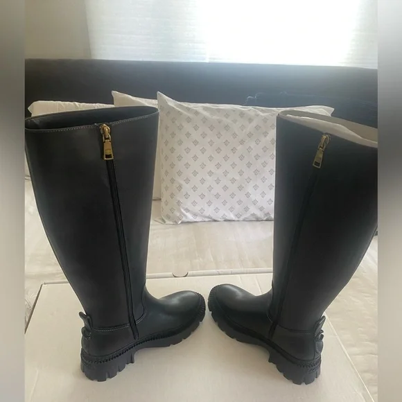 Coach C Logo Lug Sole Knee-High Boots – Size 6B / EU 36.5 – NWT - Picture 10 of 13